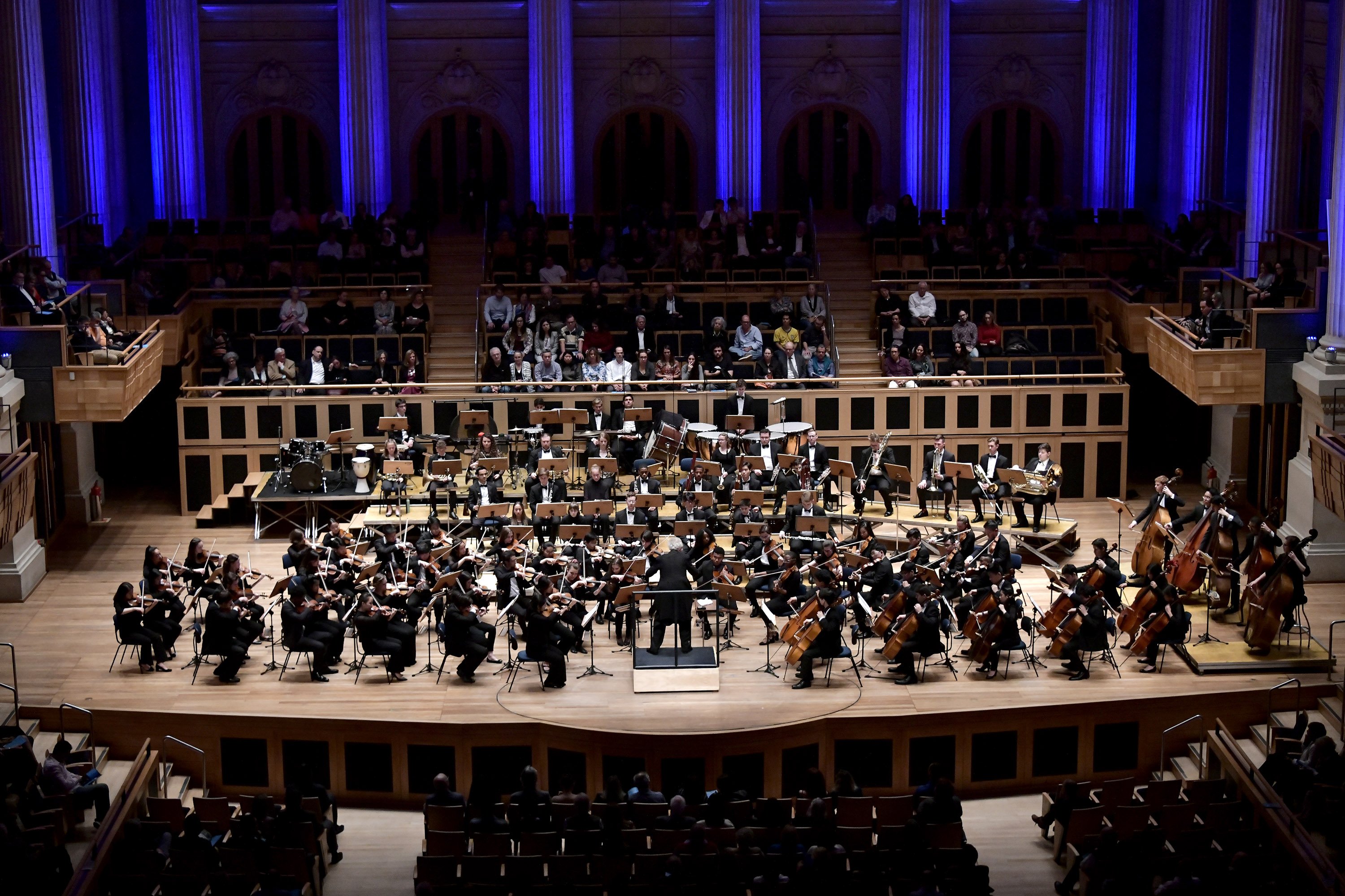 The BPYO performing Shostakovich's Symphony no. 10 in the Sala São Paulo