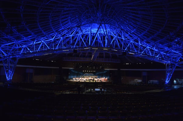 The interior of Porto Alegre's Auditório Araújo Vianna 