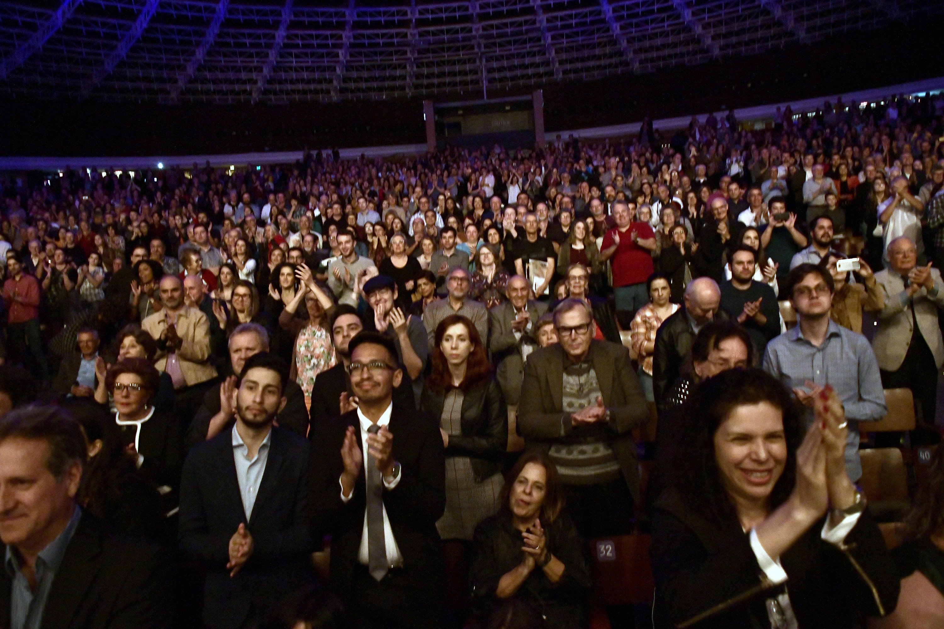 Some of the BPYO's audience in Porto Alegre