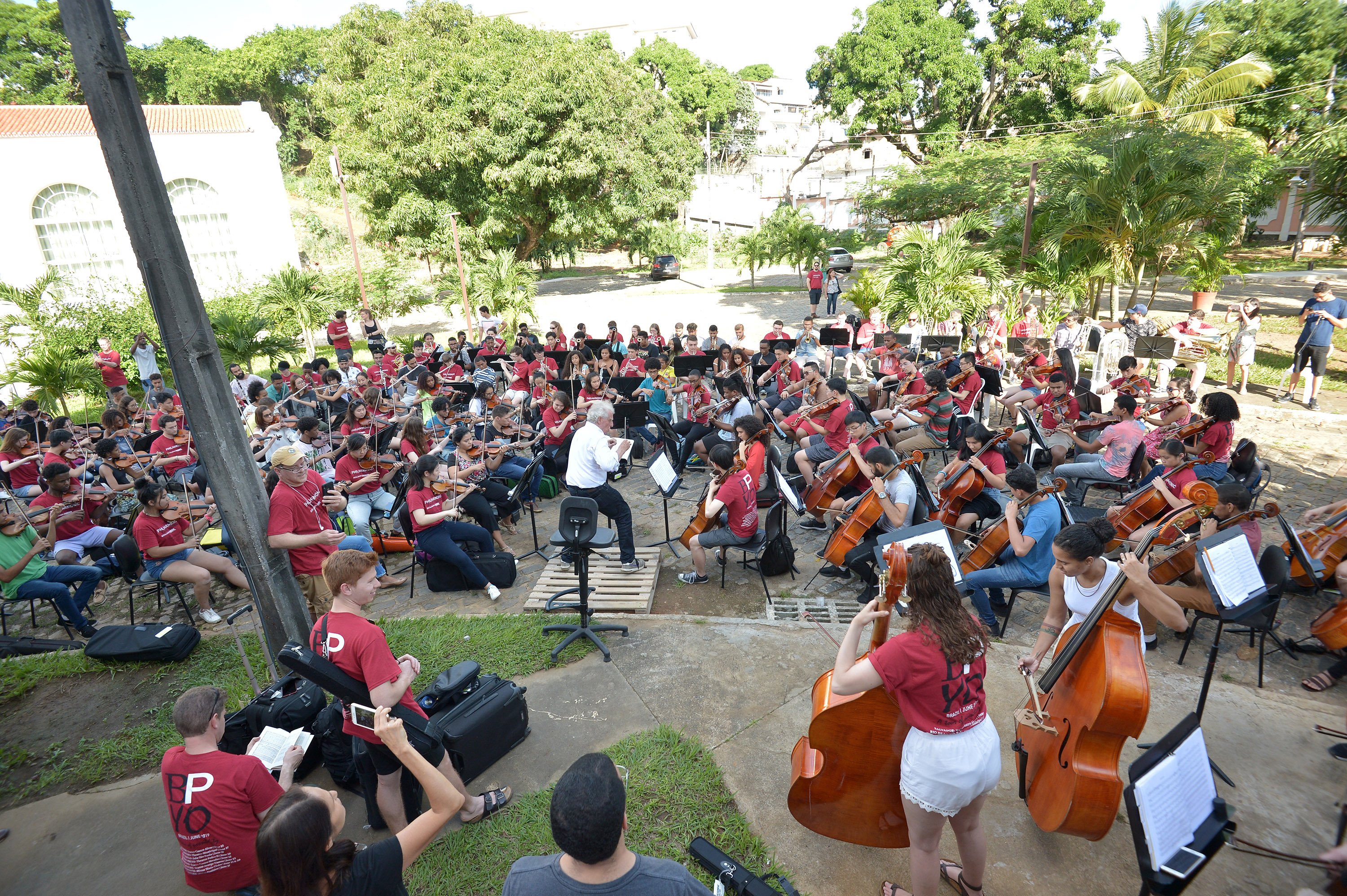 The BPYO playing Dvorak with NEOJIBA orchestra in Salvador